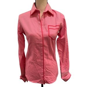 Pink Tartan Button Up-Size 2